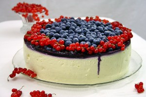 Tort de afine si crema de vanilie/ Blueberry vanilla cake